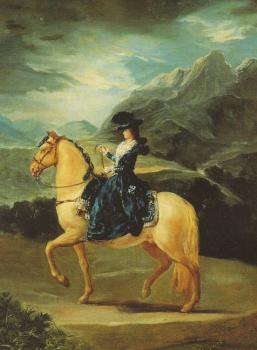 弗朗西斯科 德 戈雅 Maria Teresa of Vallabriga on Horseback 弗朗西斯科 德 戈雅 Maria Teresa of Vallabriga on Horseback